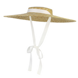 Années 60 Chapeau de Paille Glamour Rétro Blanc - Ma Penderie Vintage