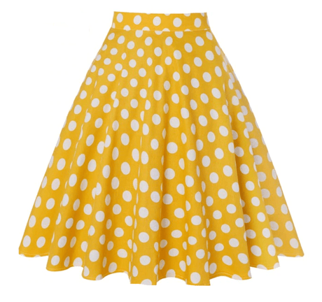 Années 50 Jupe Cercle À Pois Pin Up - Ma Penderie Vintage