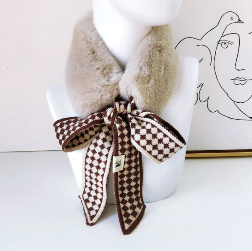 <tc>1940's</tc> Retro Faux Fur Scarf Collar