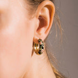 <tc>1960's</tc> Earrings<tc>Oro</tc>ring Ring <tc>Oro</tc>iental painting