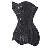 Années 60 Corset Vintage Brocart Fleuri - Ma Penderie Vintage