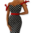 Années 50 Robe Bustier A Pois Pin Up Lucille - Ma Penderie Vintage