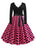 Années 50 Robe Évasée Rétro À Pois Lucille - Ma Penderie Vintage