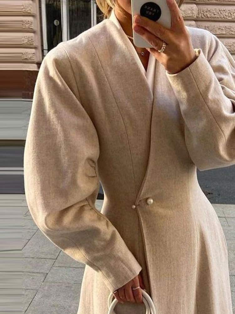 Années 40 Manteau Mi-Long Manches Bouffantes - Ma Penderie Vintage
