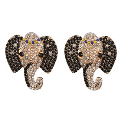 Années 60 Boucles d'Oreilles Soirée À Strass