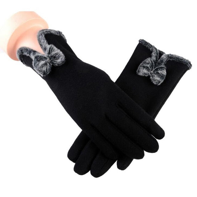 Années 40 Gants Fourrure Automne-Hiver Glamour