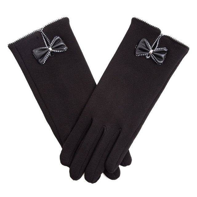 Années 40 Gants Fourrure Automne-Hiver Glamour