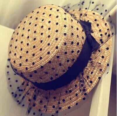 <tc>1960's</tc>  <tc>Glamour</tc> Paris Retro Polka Dot Hat