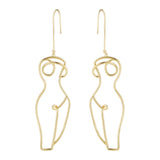 <tc>Años 60</tc> Pendientes cuerpo Picasso