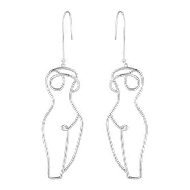 <tc>Años 60</tc> Pendientes cuerpo Picasso