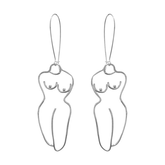 <tc>Años 60</tc> Pendientes cuerpo Picasso