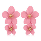 <tc>1960's</tc> Retro Dangling Flower Earrings