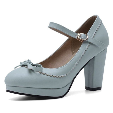 Années 50 Monochrome Chaussures À Talon Rétro Unies - Ma Penderie Vintage