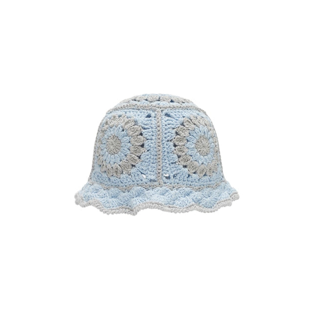 Années 20 Chapeau Cloche Crochet Rétro Bleu - Ma Penderie Vintage