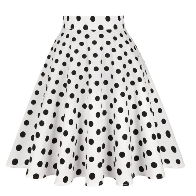 <tc>1950's</tc> Pin Up Polka Dot Circle Skirt