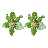 <tc>1930's</tc> Retro Resin Flower Earrings