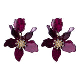 <tc>1930's</tc> Retro Resin Flower Earrings