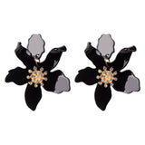 <tc>1930's</tc> Retro Resin Flower Earrings