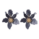 <tc>1930's</tc> Retro Resin Flower Earrings