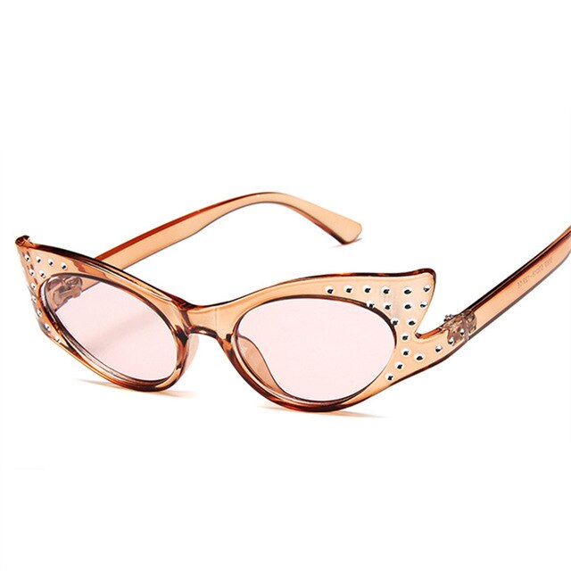 <tc>1960's</tc> Studs Cat Eye Sunglasses